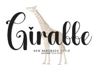 Giraffe Script Typeface font