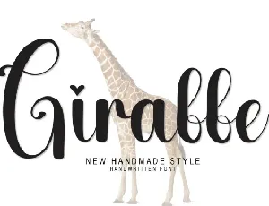 Giraffe Script Typeface font