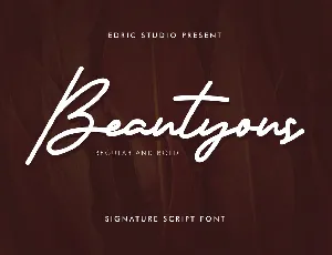 Beautyous Demo font