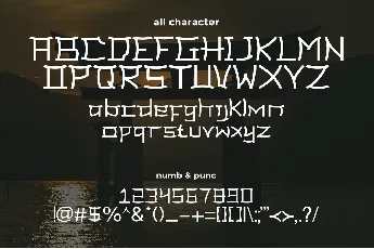 Japan Gate demo font