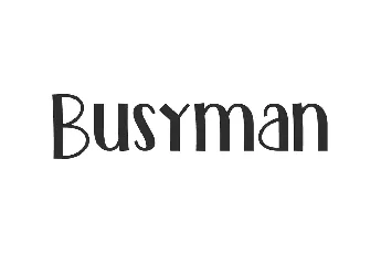 BusymanDemo font