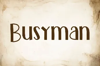 BusymanDemo font