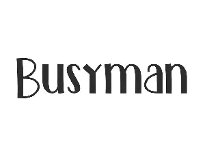 BusymanDemo font