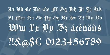 Manuskript Gothisch font