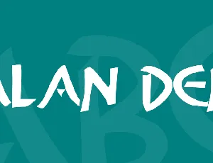 Alan Den font