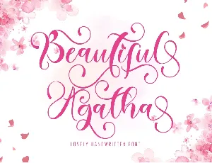 Beautiful Agatha font