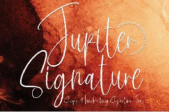 Jupiter Signature font