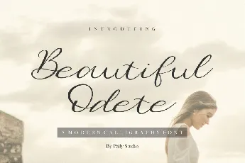 Beautiful Odete font