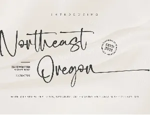 Northeast Oregon font