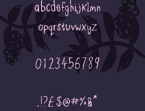 Blackberries- A sweet font