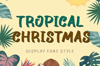 Tropical Christmas Demo font