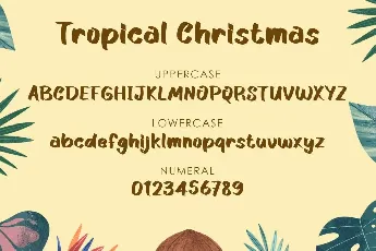 Tropical Christmas Demo font