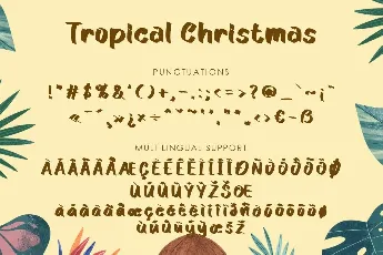 Tropical Christmas Demo font