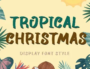 Tropical Christmas Demo font