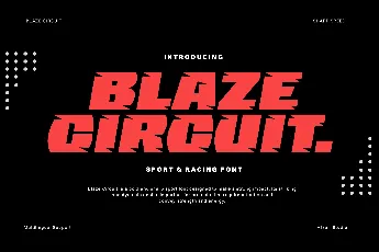 Blaze Circuit font