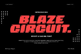 Blaze Circuit font