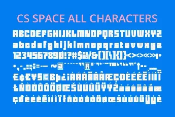 CS Space font