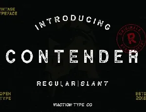 Contender Vintage font