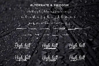 High Hill Demo font