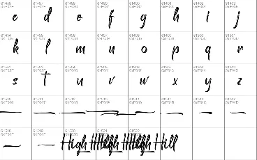 High Hill Demo font