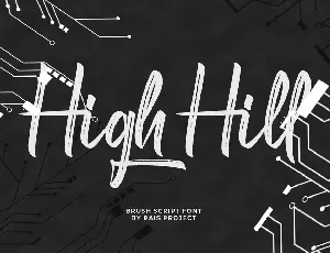 High Hill Demo font