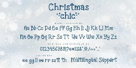 Christmas Chic font