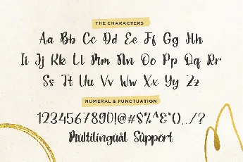 Meadgold font