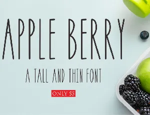 APPLE BERRY font