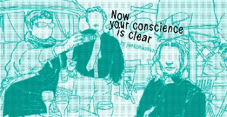 Now your conscience is clear font