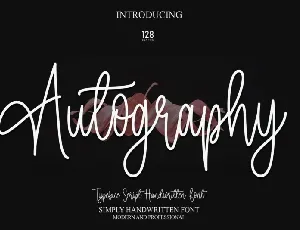 Autography Script Typeface font