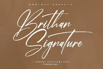 Brithan Signature font