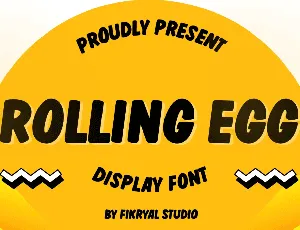 Rolling Egg font