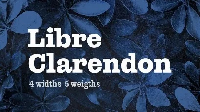 Libre Clarendon Slab Serif Family font