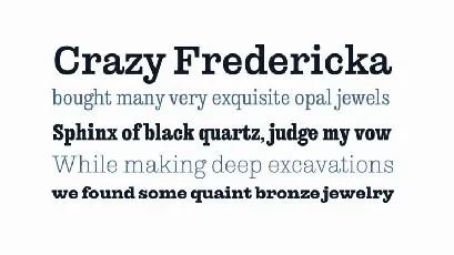 Libre Clarendon Slab Serif Family font