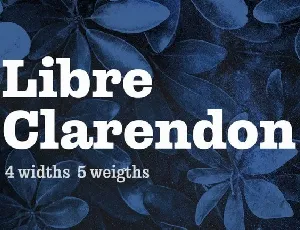 Libre Clarendon Slab Serif Family font