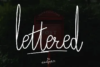 Lettered font