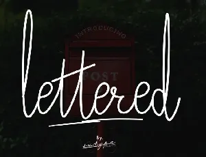 Lettered font