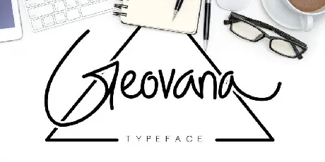 Geovana Signature Script font