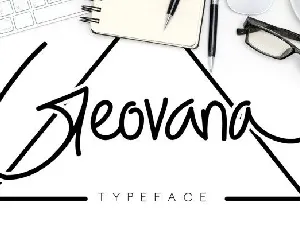 Geovana Signature Script font