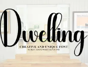 Dwelling Script font