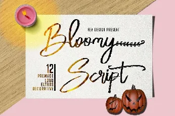 Bloomy Script Free font