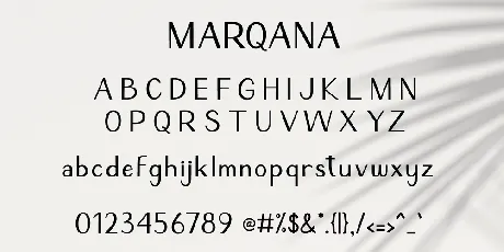 Marqana font