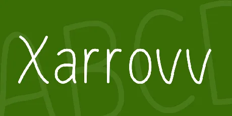 Xarrovv font