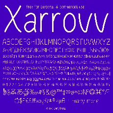 Xarrovv font