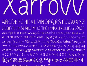 Xarrovv font