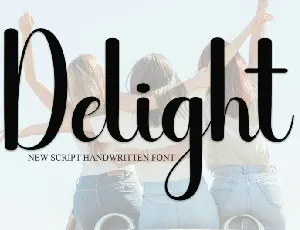 Delight Script Typeface font