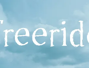 Freeride font