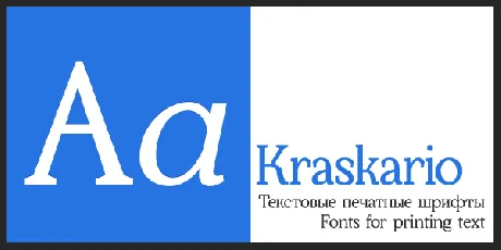 Kraskario font