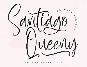 Santiago Queeny font