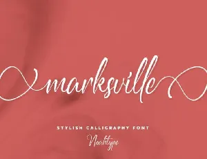 Marksville Calligraphy font